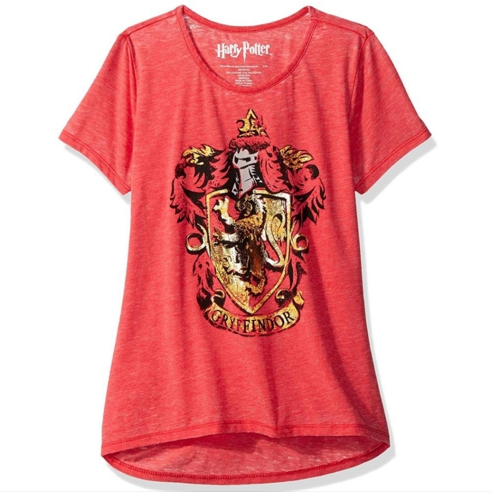 HARRY POTTER Gryffindor Red T-Shirt Girls Large 14 New with Tag
